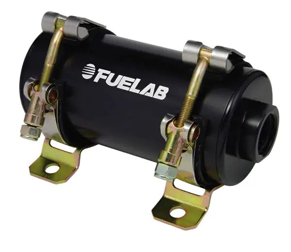 Fuelab Prodigy Reduced Size Carb In-Line Fuel Pump w/Internal Bypass - 800 HP - Black