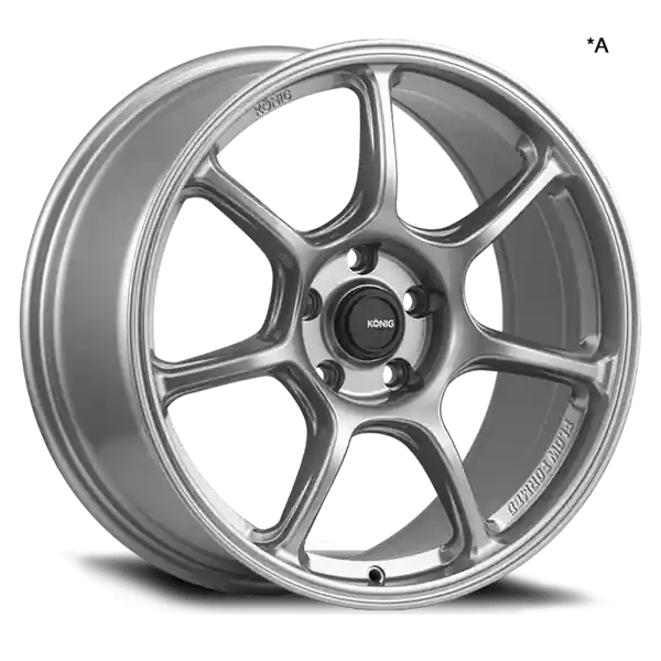 Konig Ultragram 15x8 4x100 ET36 Titanium Metallic Knurled Bead