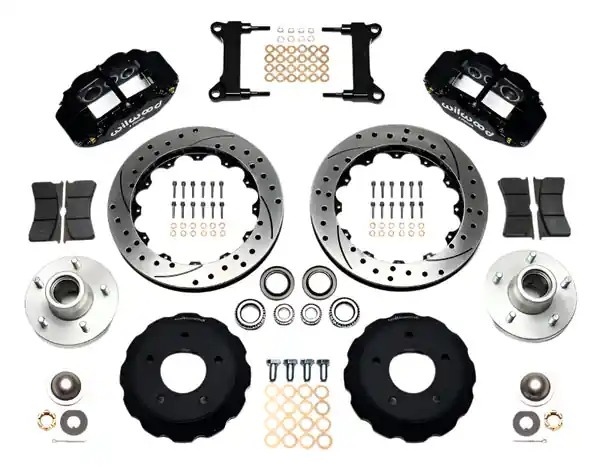 Wilwood Narrow Superlite 6R Front Hub Kit 13.06in Drilled Chevy C-10 60-87 CPP Drop Spindle