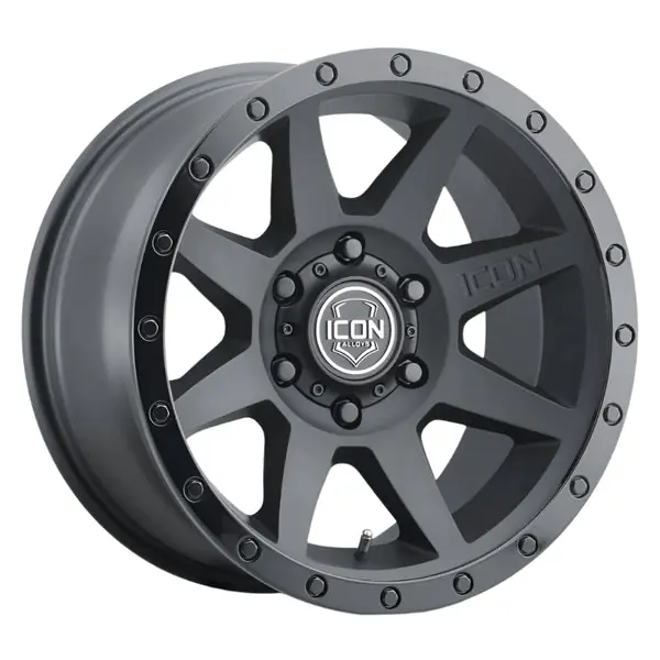 ICON Rebound 18x9 6x135 6mm Offset 5.25in BS 87.1mm Bore Double Black Wheel