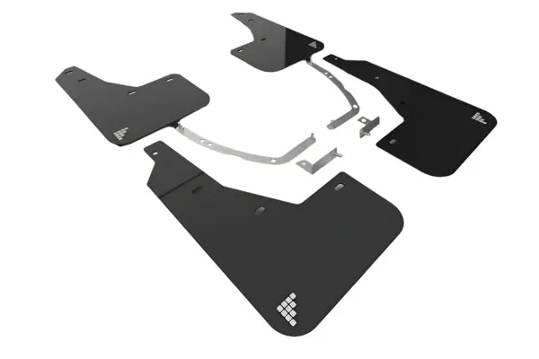 Rally Armor 2025 Hyundai Ioniq 5 PE Black UR Mud Flap w/Silver Battery Logo