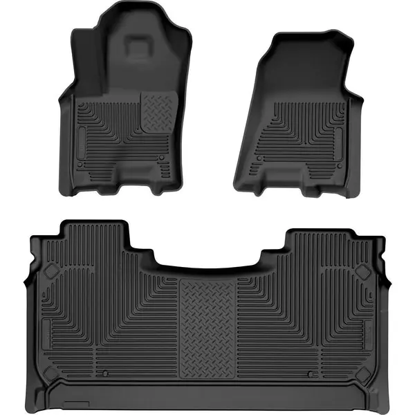 Husky Liners 2025 RAM 1500 CC Weatherbeater Front & 2nd Seat Floorliner (3pc Set) - Blk