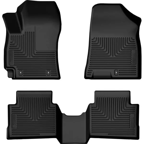 Husky Liners 24-25 Hyundai Kona Weatherbeater Front & 2nd Seat Floorliner (3pc Set) - Blk