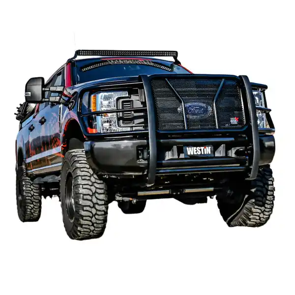 Westin 19-21 GMC Sierra 1500 HDX Modular Grille Guard - Stainless Steel