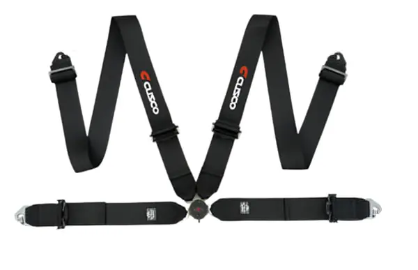 Cusco Universal 4 Point 3in Shoulder 3in Lap w/ Eyebolts Racing Harness - Black