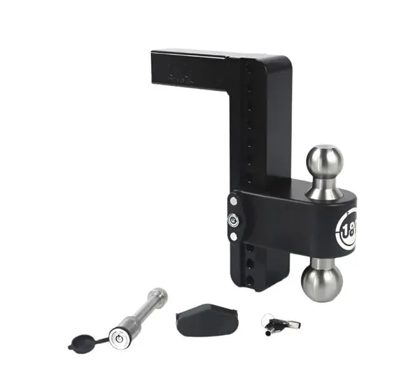 Weigh Safe 180 Hitch 10in Drop Hitch & 2in Shank (10K/12.5K GTWR) w/WS05 - Black Cerakote