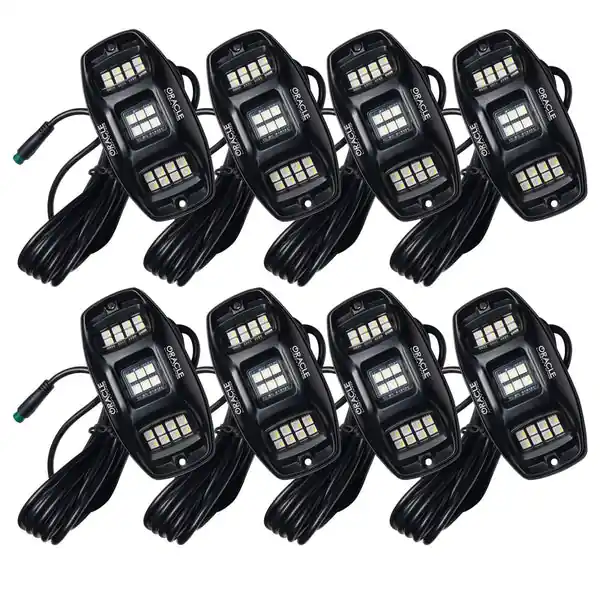 Oracle Underbody RGB+W Wheel Well Rock Light Kit - 8 PCS - Color SHIFT