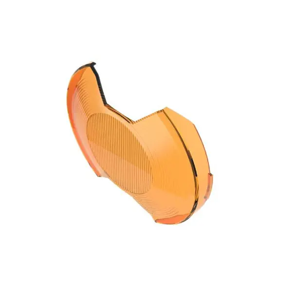 KC HiLiTES SlimLite 6in Light Shield - Spread Beam - Amber
