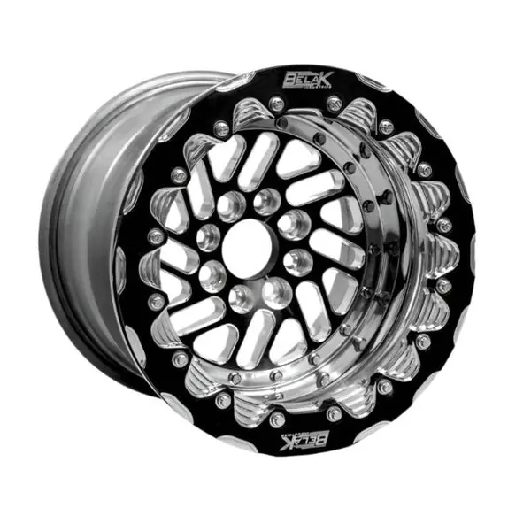 Belak 13x10 / 5in BS / 4x100 BP / High Pad / Series Twisted Wheel - Single Beadlock