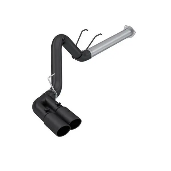 MBRP 17-24 Ford F250/350/450 Filter Back Single Side Dual Exit Exhaust BLK.