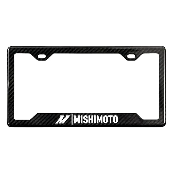 Mishimoto Carbon Fiber License Plate Frame - Gloss