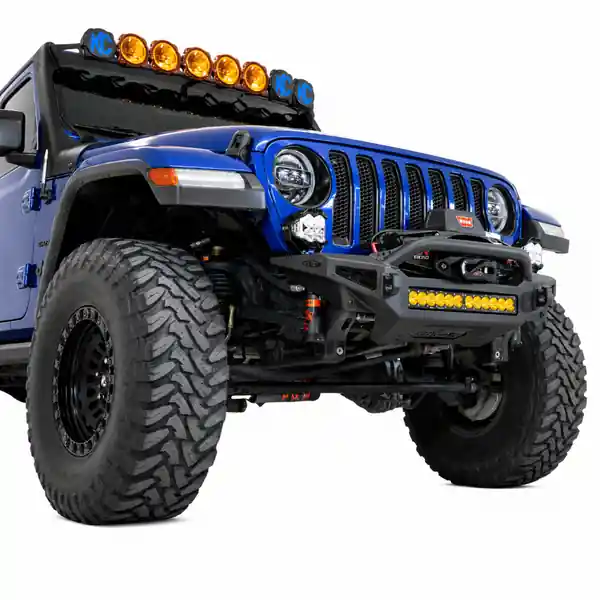 Addictive Desert Designs 18-23 Jeep JL/JT Rock Fighter Front License Plate Bracket