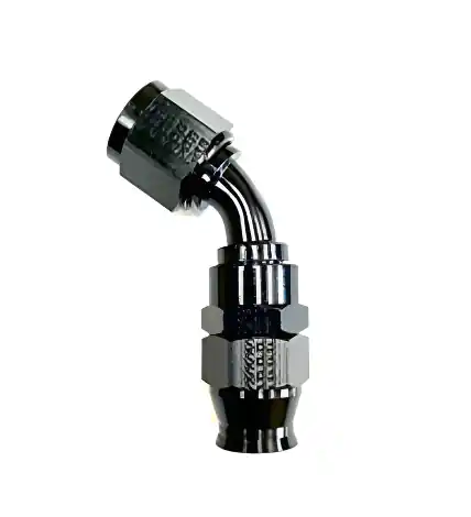 Fragola -6AN Real Street x 60 Degree Hose End Black For PTFE Hose