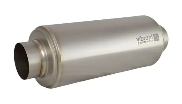 Vibrant Titanium Resonator 4" Inlet / 4" Outlet x 16" Long