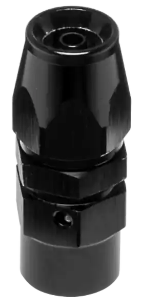 Vibrant -3AN Straight High Flow Hose End Fitting for PTFE Lined Flex Hose - Aluminum