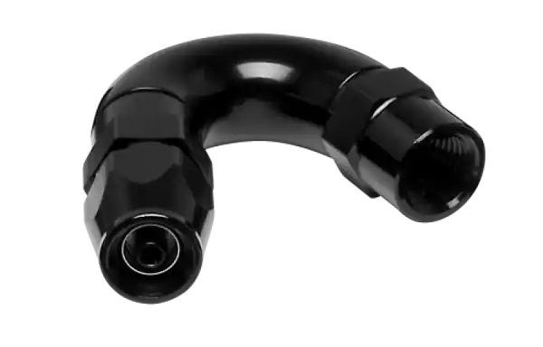 Vibrant -3AN 150 Degree High Flow Hose End Fitting for PTFE Lined Hose