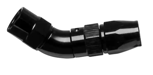 Vibrant -3AN 60 Degree High Flow Hose End Fitting for PTFE Lined Hose - Aluminum