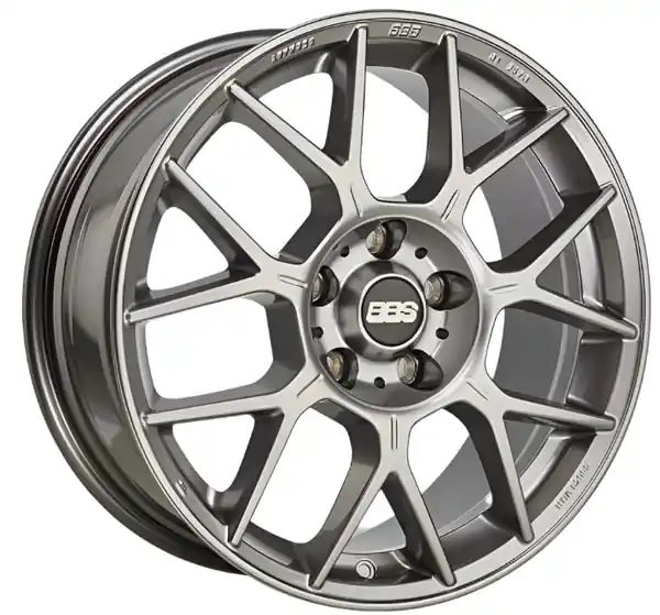 BBS XR Wheel 18x8 5x112 37mm Offset 82mm Bore PFS/Clip Req Gloss Platinum Wheel