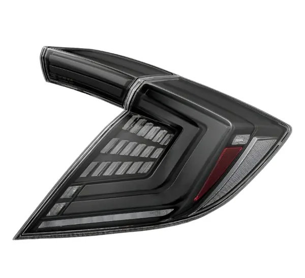 AlphaRex 16-21 Honda Civic Hatchback/ Type-R FK8 Nova-Series LED Tail Lights (Pair) - Alpha Black
