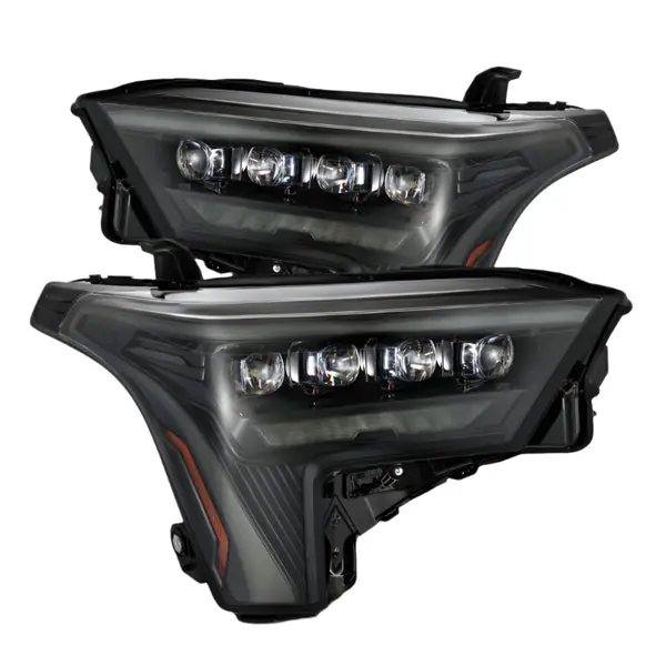 AlphaRex 22-23 Toyota Tundra NOVA-Series Headlights Alpha-Black w/Amber DRL - Req 810029 OR 810030