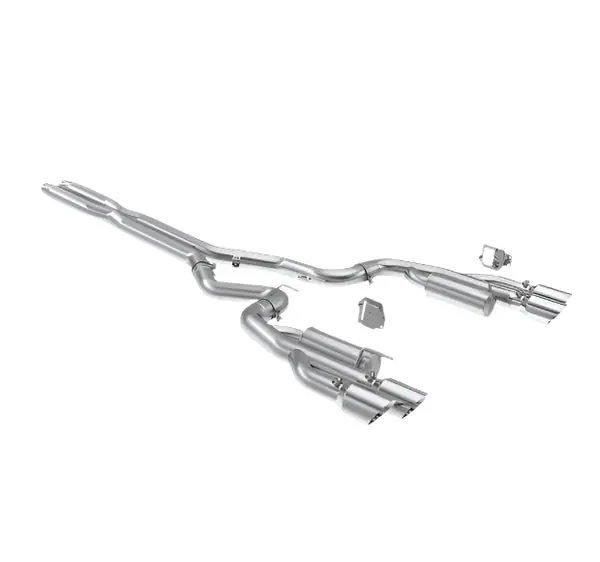 MBRP 2024+ Ford Mustang 5.0L Alum. SS 3in Cat-Back Dual Split Exhaust w/ Quad Tips (Valve Delete)