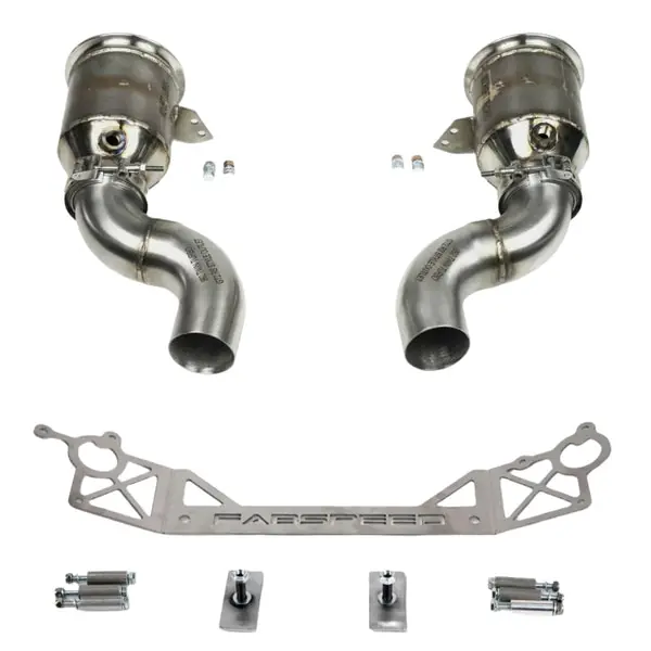 Fabspeed Porsche 992 Carrera Sport Catalytic Converters with GT2RS Style Outlets (2021+)