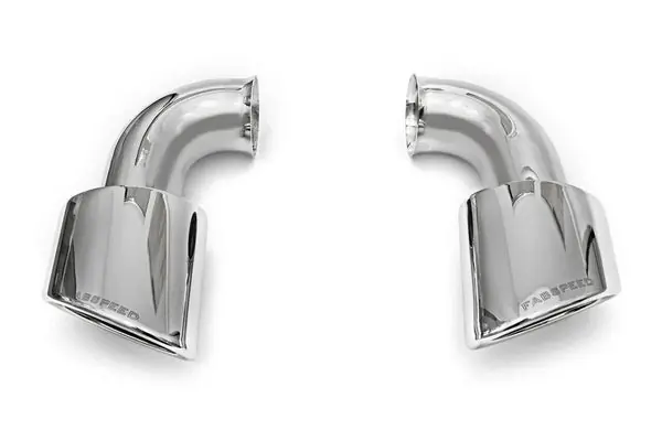Fabspeed Porsche 993 Twin Turbo Muffler Bypass Pipes with tips (1995-1998)