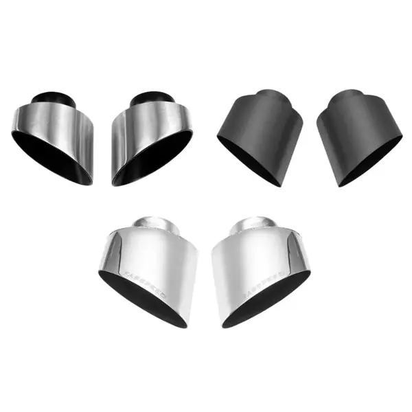 Fabspeed Porsche 993 Turbo Single Wall Oval Bolt-On Tips (1995-1998)
