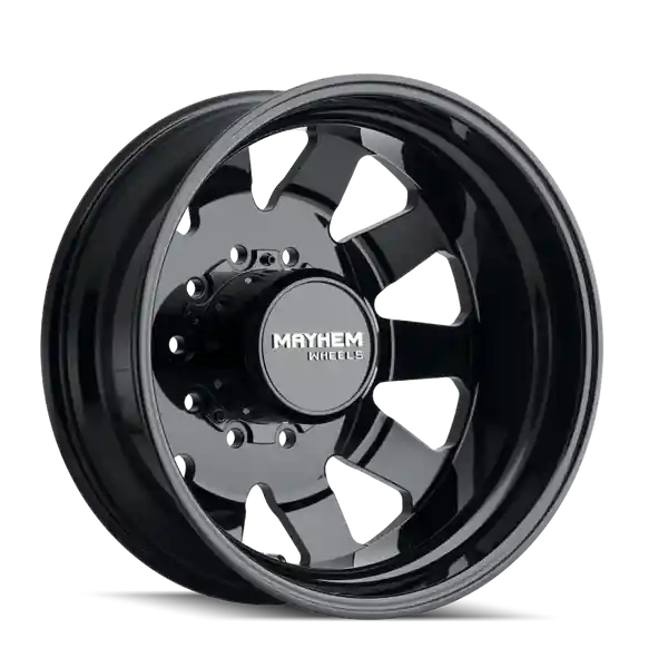 Mayhem 8181 Challenger Dually 22x8.25 / 10x225 BP / 169mm Offset / 170.1mm Hub Full Black Wheel