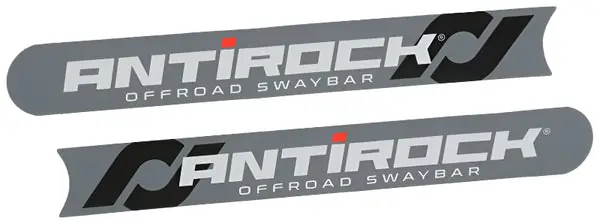 RockJock Antirock Sway Bar Arm Stickers for Bent Arms Pair