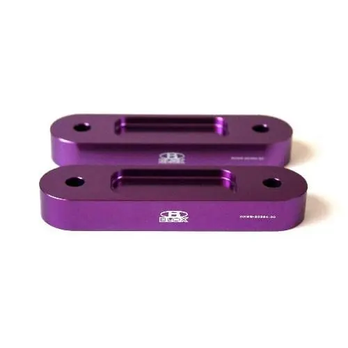 BLOX Honda S2000 Racing Front 20mm Thick Spacer Bump Steer Kit - Black (Lowered 1in and more)