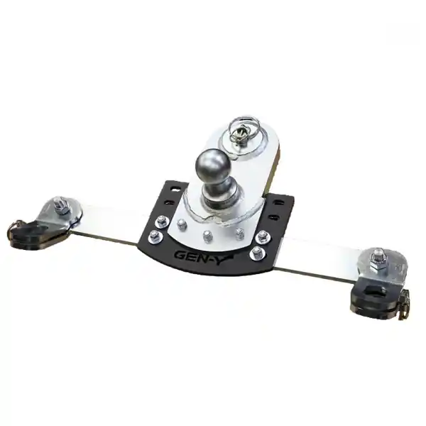 Gen-Y 20-24 GM Short/Long Bed GoosePuck II 5in Offset Ball Puck Mount 25K TW w/Safety Chain Anchors