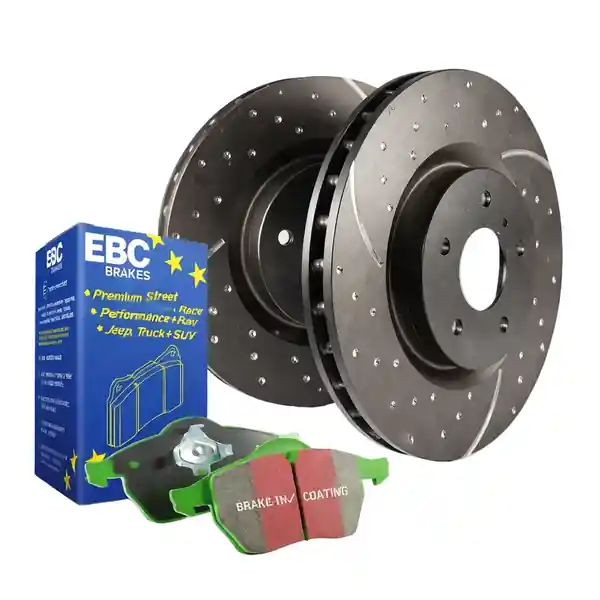 EBC S2KF1344 Greenstuff & GD Front Brake Kit 17+ VW Atlas