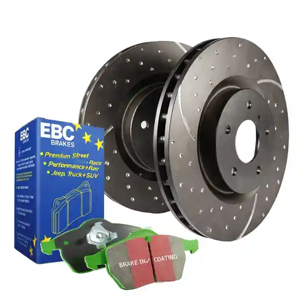 EBC S3KF1384 Greenstuff & GD Front Brake Kit 17+ VW Atlas