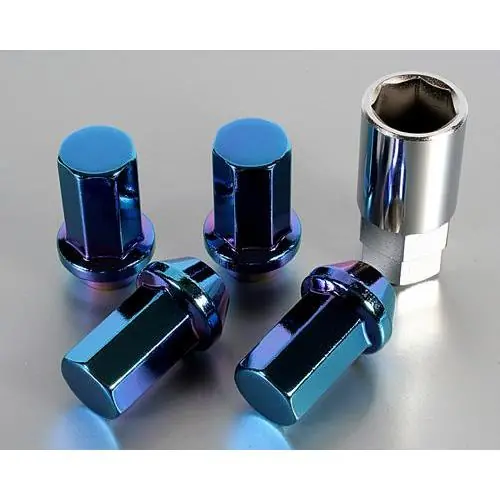 Project Kics 12X1.50 Titanium Blue Caliber Lug Nut
