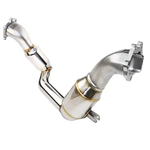 Invidia 02-07 WRX/STi Polished Divorced Waste Gate Downpipe with High Flow Cat