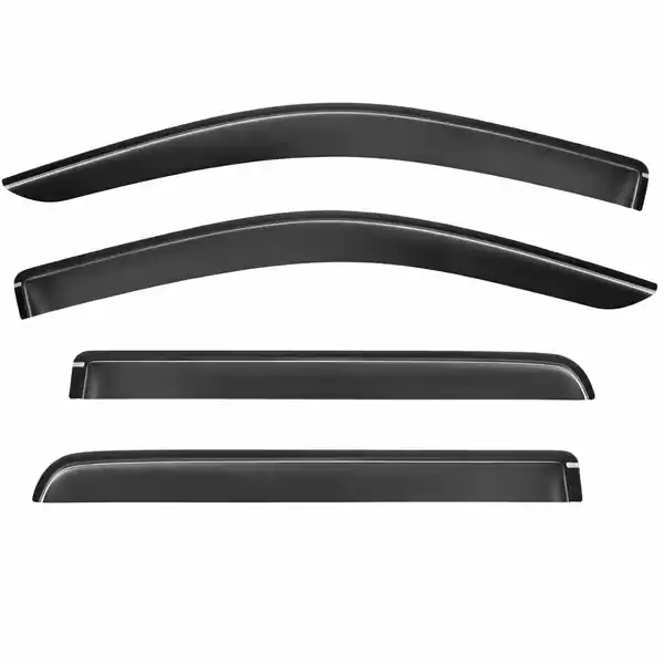 Westin 20-25 Chevrolet/GMC Silverado/Sierra 2500/3500HD In-Channel Wind Deflector 4pc - Matte Black