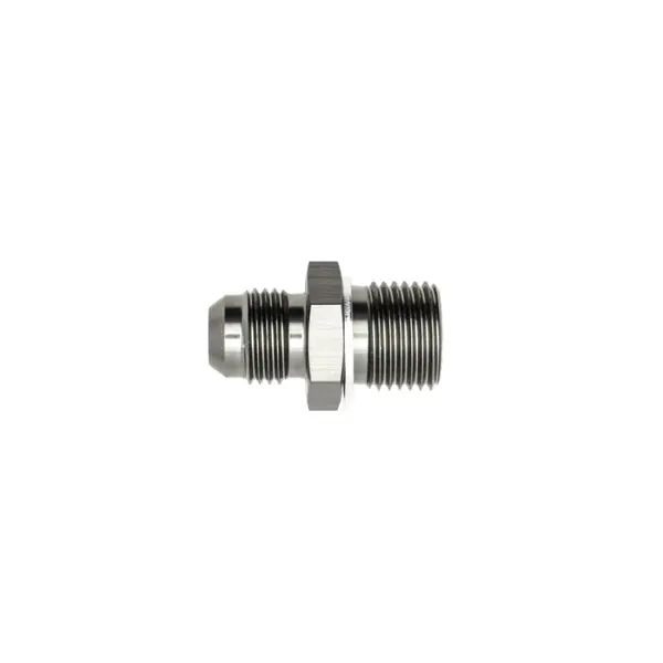 DeatschWerks 6AN Male Flare to M16 X 1.5 Male Metric Adapter (Incl. Crush Washer) - Titanium