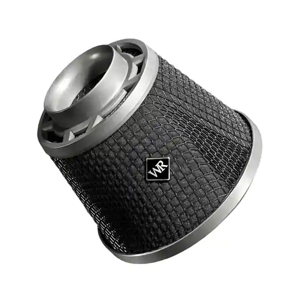 Weapon R Air Filter 4in Inlet / 10in Tall / 6.5in Wide - Gunmetal Cage / Black Foam
