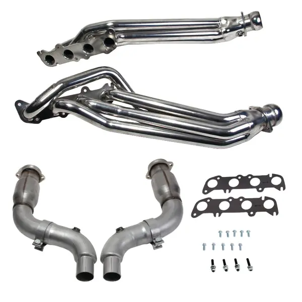 BBK 15-23 Ford Mustang GT 5.0 1-7/8in Headers w/High Flow Catted Mid Pipe (Silver Ceramic)