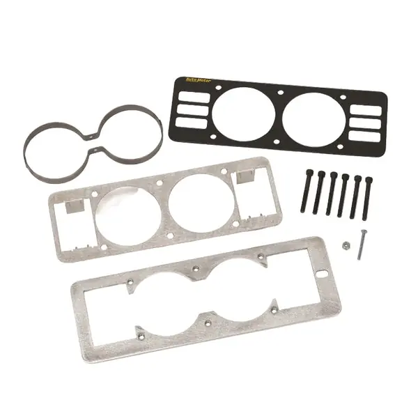 Autometer 87-93 Ford Mustang Black Dual Gauge Cage w/ Vents