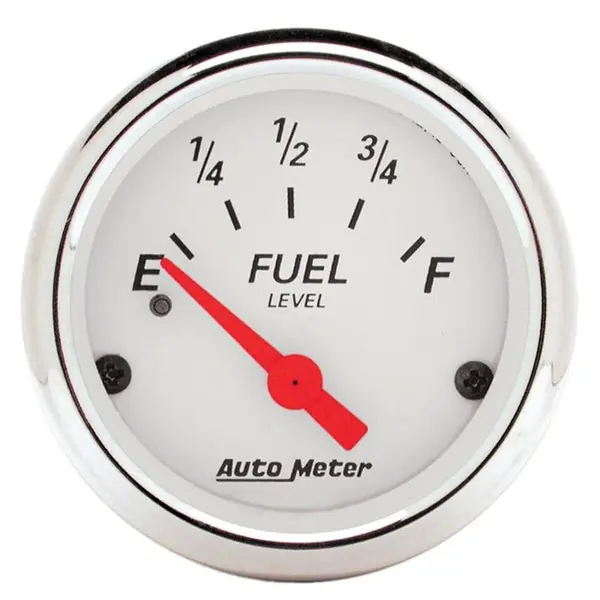 Autometer Arctic White 2 1/16in 240 ohm to 33 ohm Electric Fuel Level Gauge