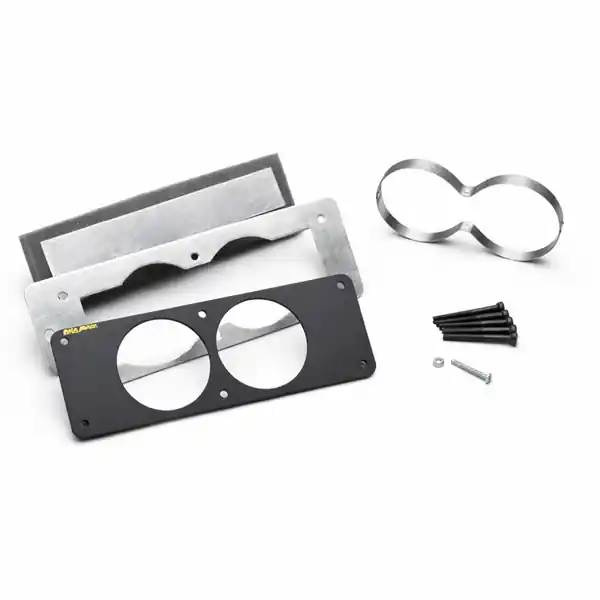 Autometer 87-93 Ford Mustang Black Dual Gauge Cage