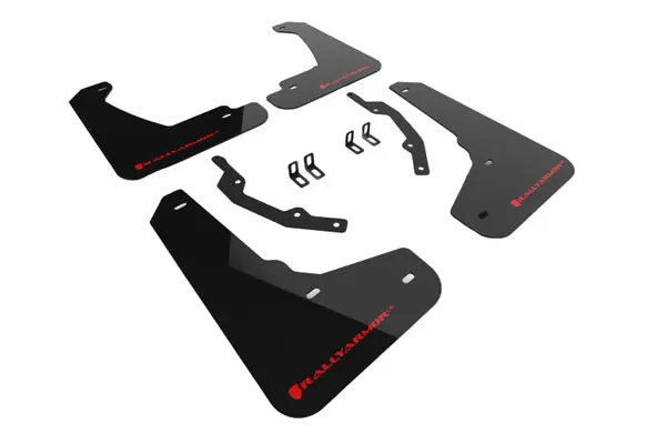 Rally Armor 24-25 Honda Prologue Black Mud Flap - Red Logo