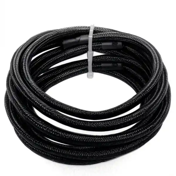 Fragola -6AN PTFE Hose w/ Black Cover- 6 Feet