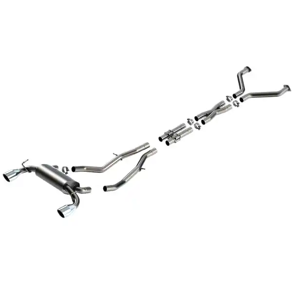 Borla 23-24 Nissan Z 2.5in S-Type Cat Back Exhaust 4.5in Tip - Stainless Steel Tips