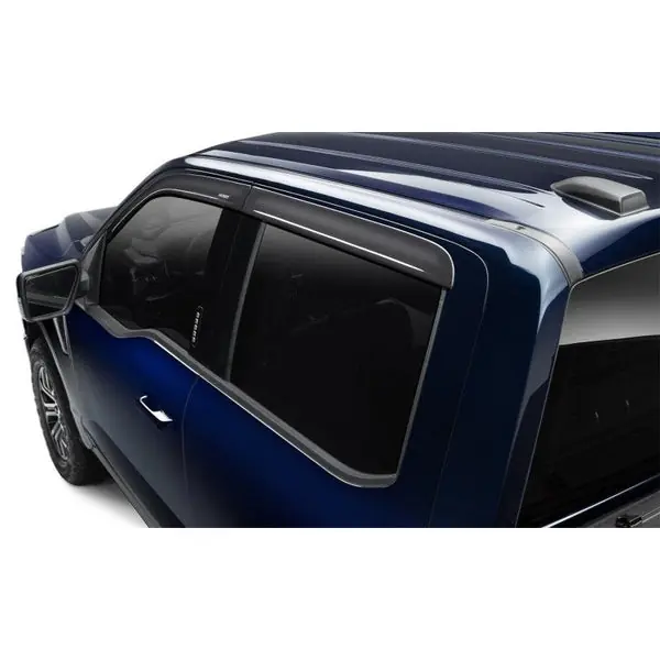 Husky Liners 09-18 Dodge RAM 1500 Quad Cab In-Channel Mount Ventvisor Low Profile (4pc) - Smoke