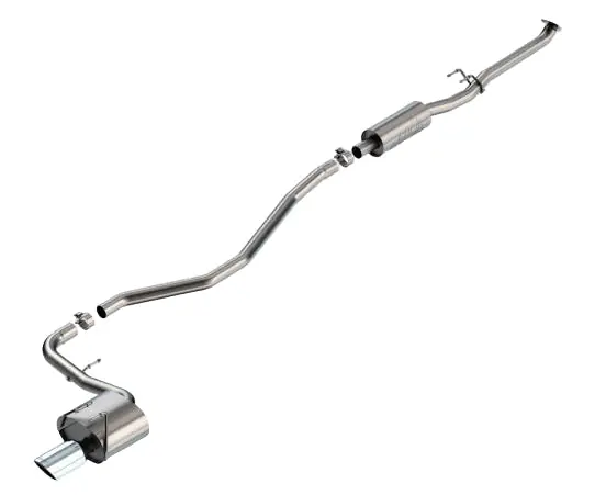 Borla 22-24 Honda Civic Sport 2.25in S-Type Cat Back 4in Tip - Bright Chrome