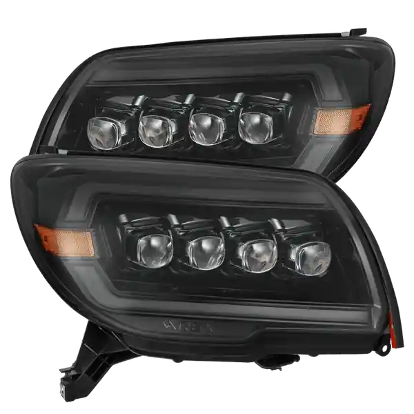 AlphaRex 03-09 Toyota 4Runner NOVA LED Proj Headlights Alpha Black w/Activ Light/Seq Signal/SB DRL