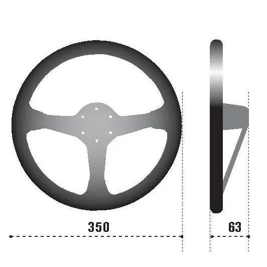 Sparco Steering Wheel L777 Suede Black